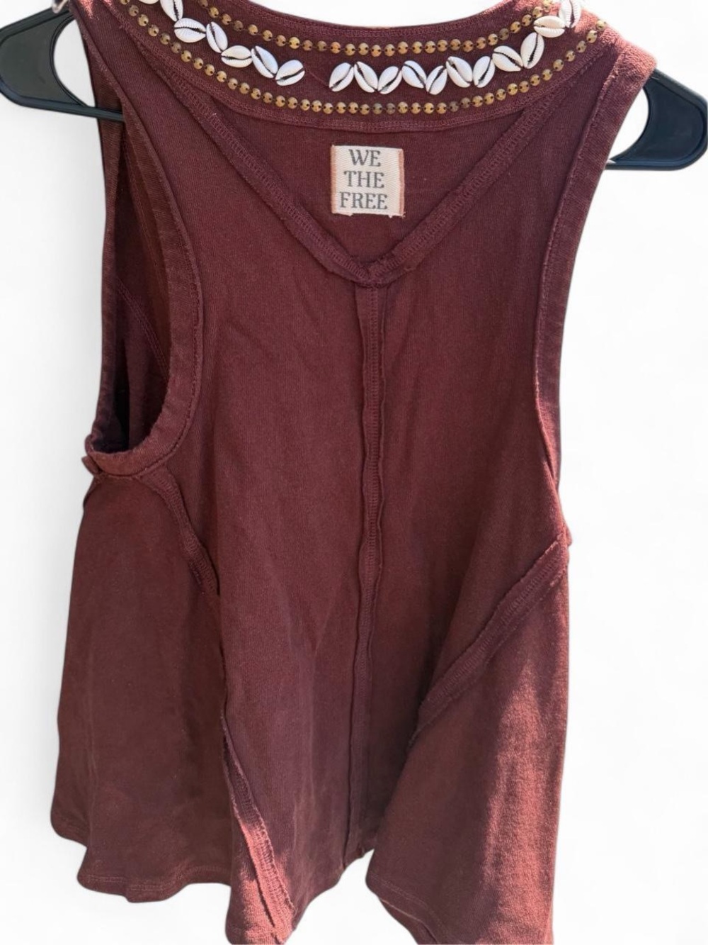 Free people shell embroidered vest statement summer blouse - Picture 3 of 7